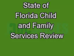State of Florida Child and Family Services Review