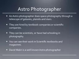 Astro  Photographer An  Astro