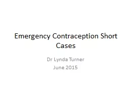 Emergency Contraception Short Cases