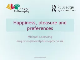 Happiness, pleasure and preferences