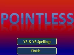 Pointless Y5 & Y6 Spellings