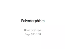 Polymorphism Page 183-188