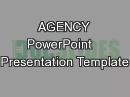 AGENCY PowerPoint   Presentation Template
