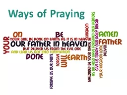 Ways of Praying Add to this list of Catholic Prayers