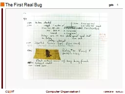 The First Real Bug Debugging
