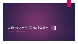 Microsoft OneNote Logiciel de prise de notes