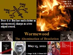 Wormewood   The Abomination of Desolation