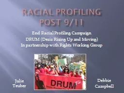 Racial Profiling    Post 9/11