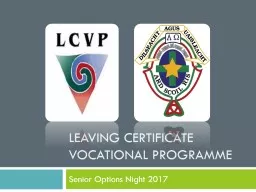 Leaving Certificate Vocational Programme
