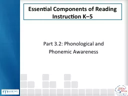 Essential  Components of Reading Instruction K–5