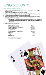 KINGS BOUNTY RULES AND DEALING PROCEDURES