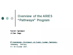 Overview of the ARIES “Pathways” Program