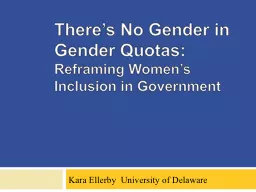 There’s No Gender in Gender Quotas: