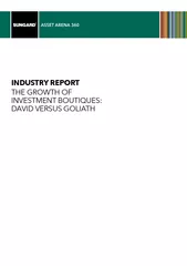 ASSET AREN  INDUSTRY REPORT THE GROWTH OF INVESTMENTBO