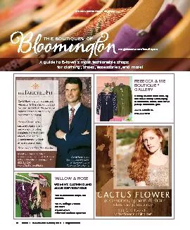 SPECIAL ADVERTISING SECTION  Bloom December January  m