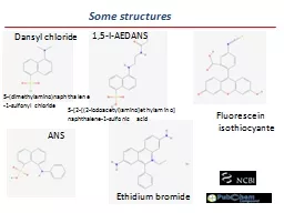 Some structures Dansyl  chloride
