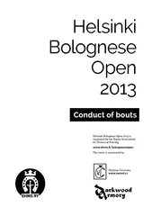 Helsinki Bolognese Open  Conduct of bouts www