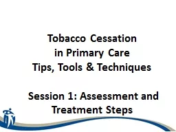 Tobacco Cessation  in Primary Care