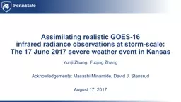 Assimilating realistic GOES-16