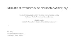 INFRARED SPECTROSCOPY OF DISILICON-CARBIDE, Si