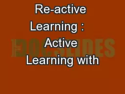Re-active Learning :   Active Learning with