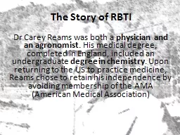 The   Story   of   RBTI Dr