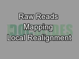 Raw Reads Mapping Local Realignment
