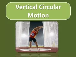 Vertical Circular Motion