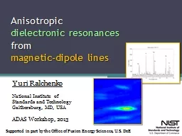 Anisotropic  dielectronic