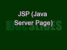 JSP (Java Server Page)