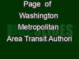Page  of  Washington Metropolitan Area Transit Authori