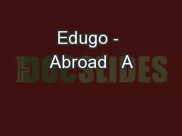 Edugo - Abroad   A