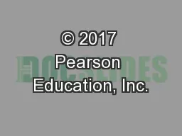 © 2017 Pearson Education, Inc.