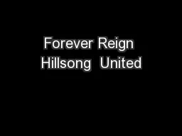 Forever Reign Hillsong  United