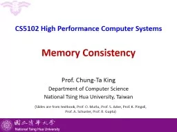 CS5102 High Performance Computer