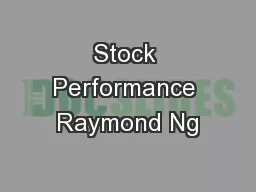 Stock Performance Raymond Ng