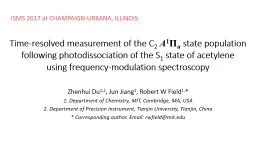 Time-resolved measurement of the C