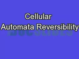 Cellular Automata Reversibility