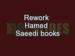 Rework Hamed Saeedi books