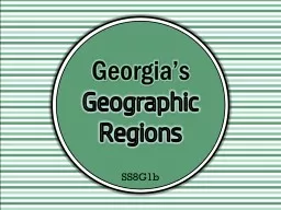 Geographic Regions Georgia’s