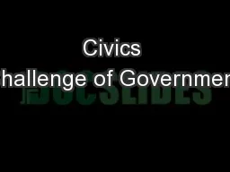Civics Challenge of Government