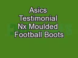 Asics Testimonial Nx Moulded Football Boots