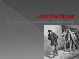 Jack The Ripper The  Whitechapel