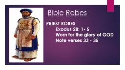 Bible Robes PRIEST ROBES