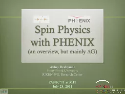 Spin Physics with PHENIX
