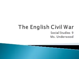 The English Civil War Social Studies 9