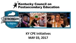 KY CPE Initiatives MAY 03, 2017