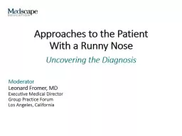 Approaches to the Patient