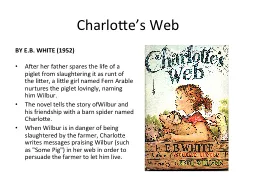 Charlotte’s Web  ​ BY