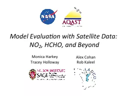 Model Evaluation with Satellite Data: